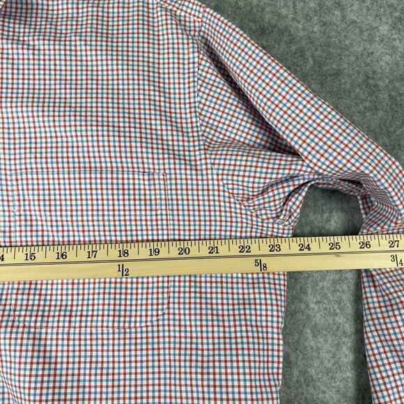 J McLaughlin Shirt Lot of 3 Mens Medium Check Plaid Button Up Cotton Flip Cuff - Picture 15 of 16